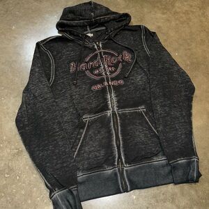 Vintage Y2K mens Washed Hard Rock Hotel Orlando Baggy Hoodie